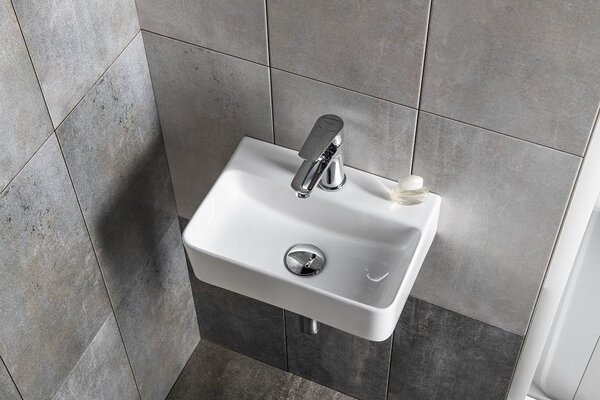 Sapho Small lavoar 36x25 cm dreptunghiular clasică alb luciu AR362