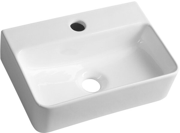 Sapho Small lavoar 36x25 cm dreptunghiular clasică alb luciu AR362