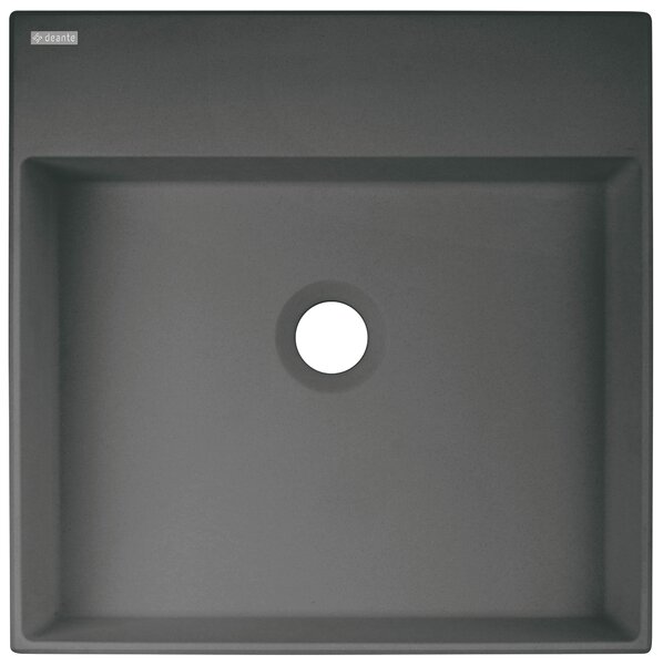 Deante Correo lavoar 40x40 cm pătrat de blat antracit mat CQR_TU4S