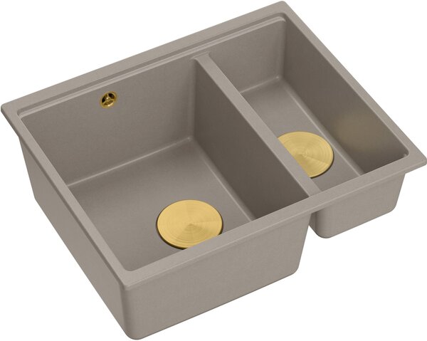 Quadron Logan chiuveta graniteq 55x46 cm bej HCQL5646U4-G1_U