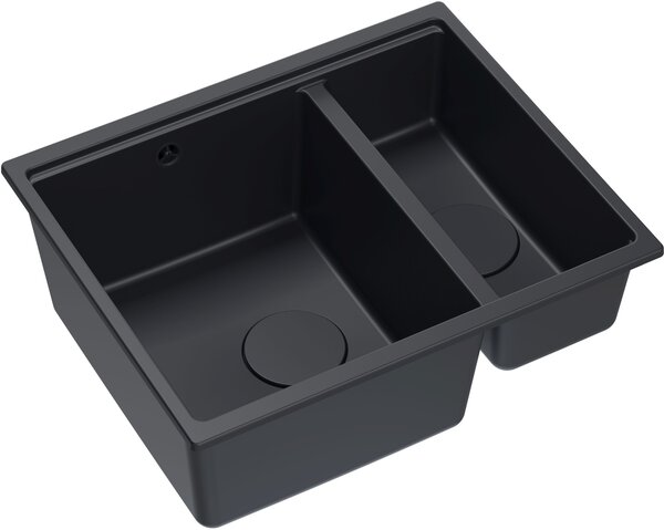 Quadron Logan chiuveta graniteq 55x46 cm negru HCQL5646U7-BLM_U