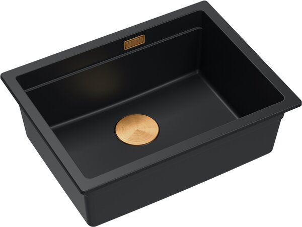 Quadron Logan chiuveta graniteq 56x45 cm negru HQJ6045U7_PVDC1_U