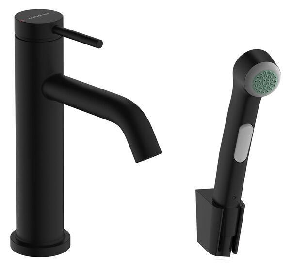 Hansgrohe Tecturis S baterie lavoar cu duș bideu stativ negru 73211670