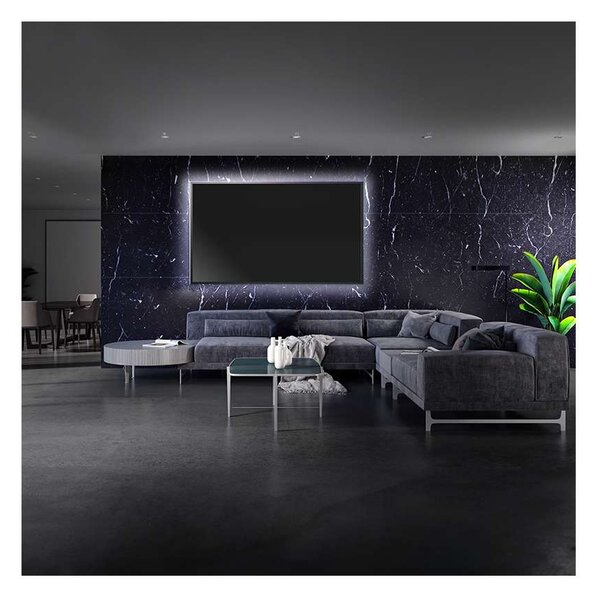 Bandă luminoasă LED WM501 pentru TV cu USB, 100 cm, alb