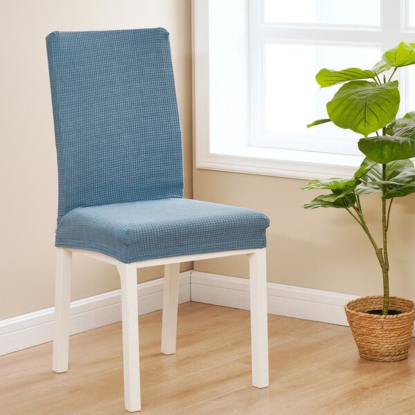 Husă scaun multielastică impermeabilă 4Home Magic clean albastră, 45 - 50 cm, set 2 buc