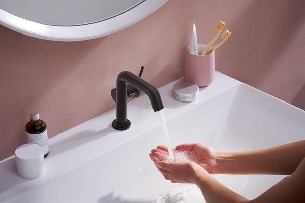 Hansgrohe Tecturis S baterie lavoar stativ negru 73320670