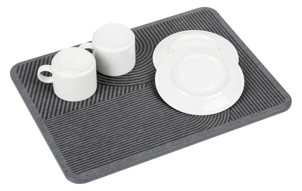Scurgător de vase gri din diatomit 40x30 cm Damon – Wenko