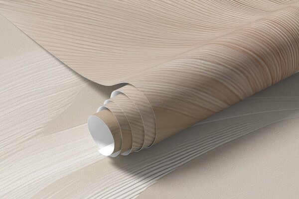 Tapet Pene fără greutate în nuanțe de cremă de vanilie, Fototapet Abstract, w09302 : Uwalls.ro