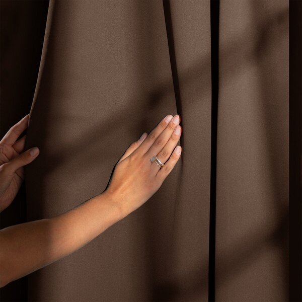 Draperie maro dimout (semi-opacă) 140x270 cm Kierra – Restilo