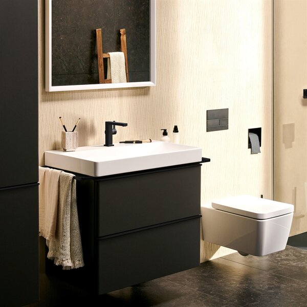 Hansgrohe Tecturis E baterie lavoar stativ negru 73020670