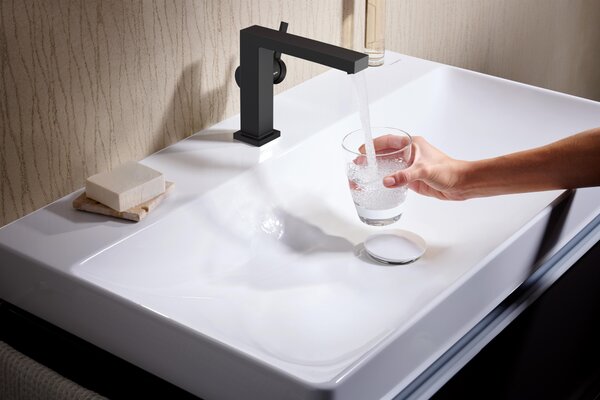 Hansgrohe Tecturis E baterie lavoar stativ negru 73020670