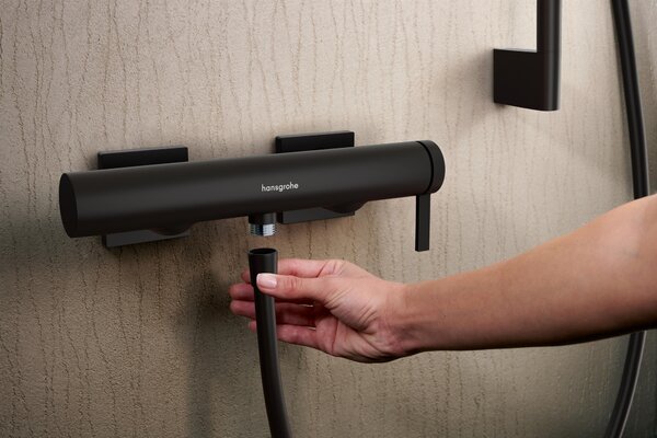 Hansgrohe Tecturis E baterie de duș perete negru 73620670