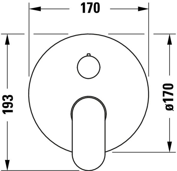 Duravit Wave baterie cadă-duș ascuns crom WA5210012010