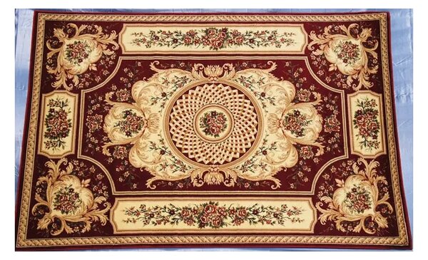Covor Clasic Lotus 531 Grena Selectează mărime: 100 X 200