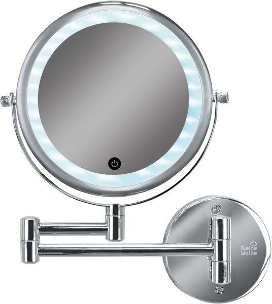 Kleine Wolke LED Mirror oglindă cosmetică 22x29 cm rotunde cu iluminare crom 8487124886