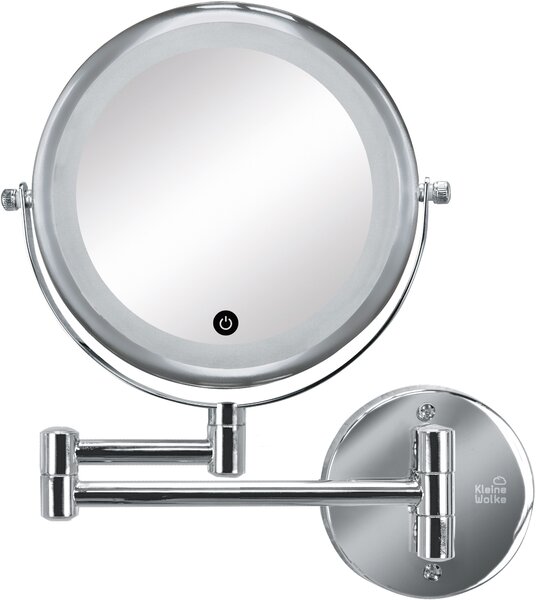 Kleine Wolke LED Mirror oglindă cosmetică 22x29 cm rotunde cu iluminare crom 8487124886