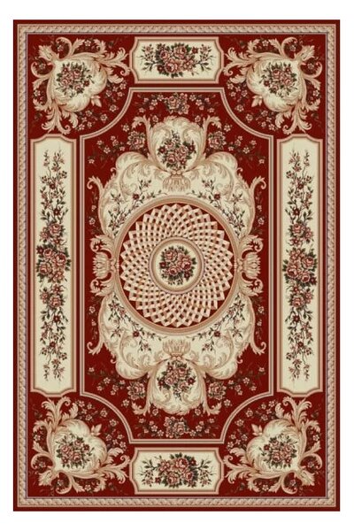 Covor Clasic Lotus 531 Grena Selectează mărime: 100 X 200