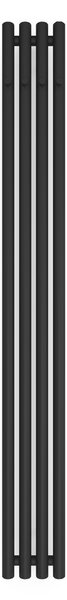 Oltens Stang calorifer de baie decorativ 180x20.5 cm negru mat 55012300