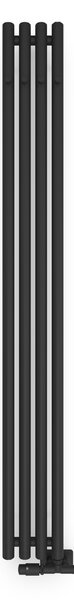 Oltens Stang calorifer de baie decorativ 180x20.5 cm negru mat 55012300