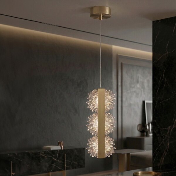 Lampă suspendată LED G150-3CP Gold Brush
