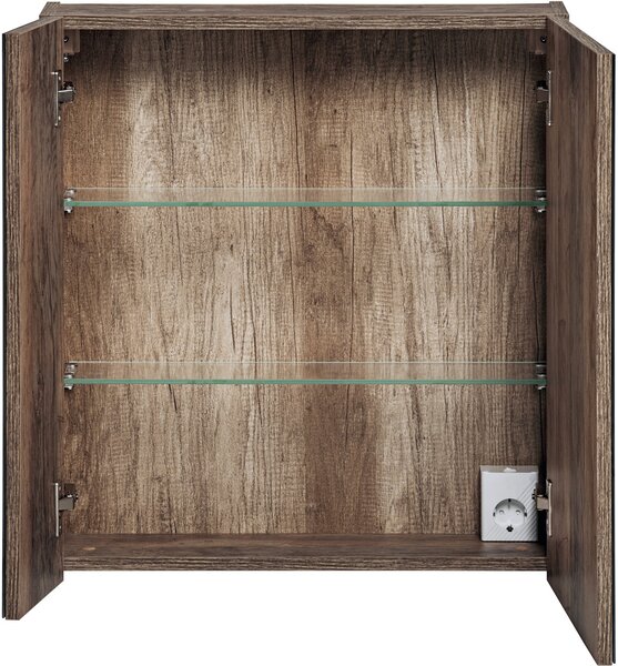Comad Sante Fe Oak dulap 60x17x65 cm cu oglinda stejar SANTAFEOAK84-60-A-2D