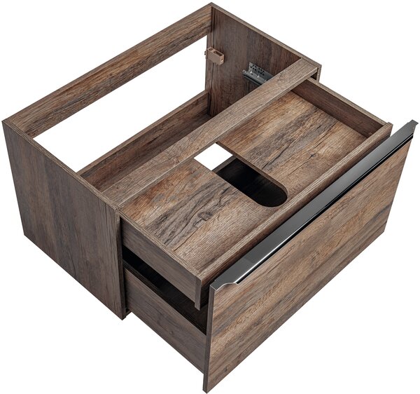 Comad Sante Fe Oak dulap 80x45.6x46 cm sub chiuveta pe perete stejar SANTA FE OAK 82-80-A-2S