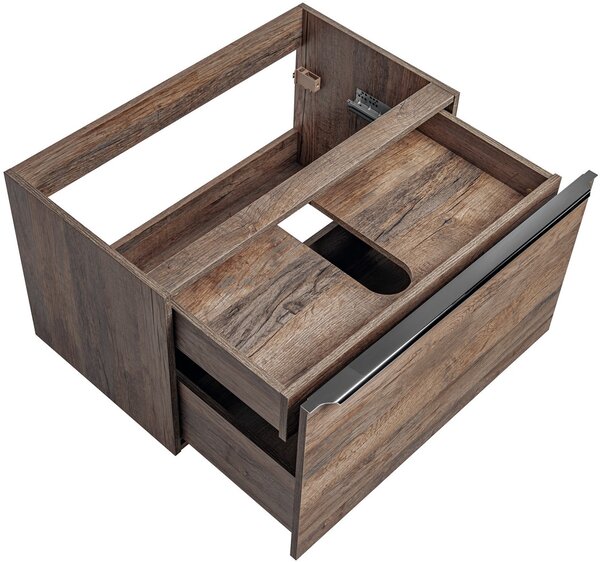 Comad Sante Fe Oak dulap 80x45.6x46 cm sub chiuveta pe perete stejar SANTA FE OAK 82-80-A-2S