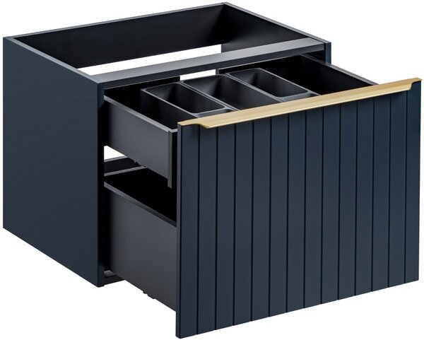 Comad Santa Fe Deep Blue dulap 60x45.6x46 cm sub chiuveta pe perete albastru SANTAFEDEEPBLUE82-60-C-2S