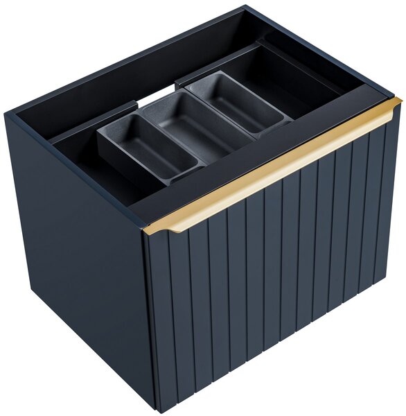 Comad Santa Fe Deep Blue dulap 60x45.6x46 cm sub chiuveta pe perete albastru SANTAFEDEEPBLUE82-60-C-2S