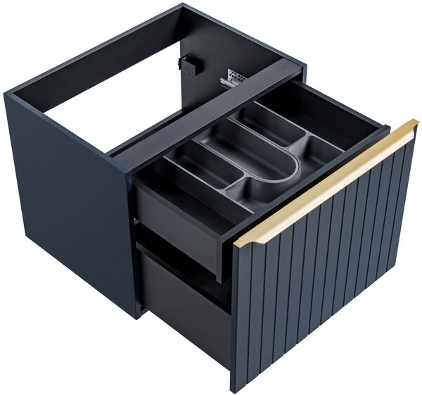 Comad Santa Fe Deep Blue dulap 60x45.6x46 cm sub chiuveta pe perete albastru SANTAFEDEEPBLUE82-60-C-2S