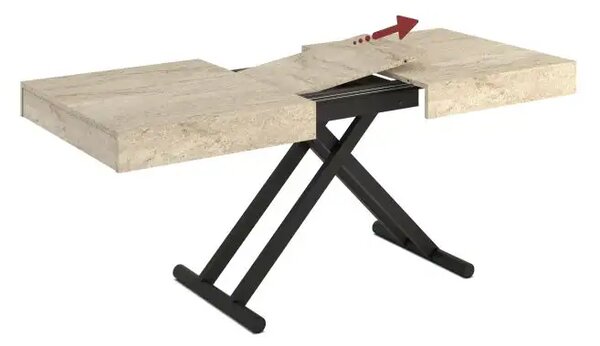Masuta de cafea/living extensibila multifunctionala Travertin,Elton