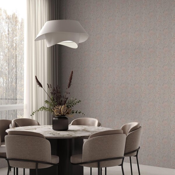 Tapet Flori pastelate moi în stil art nouveau, Tapet flori, a00394 : Uwalls.ro