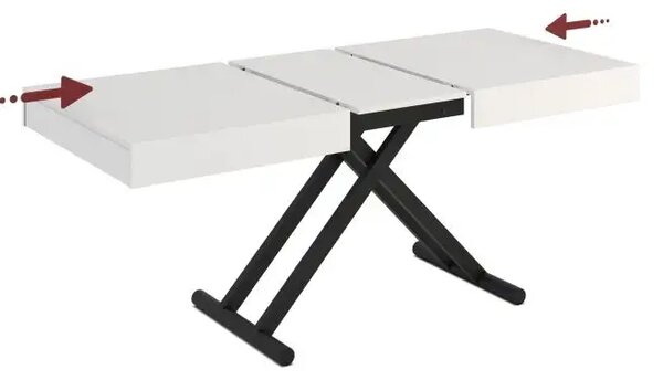 Masuta de cafea/living extensibila multifunctionala Alb,Elton