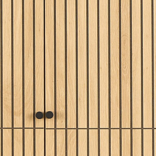 Șifonier în culoare naturală cu aspect de lemn de stejar 99x200x60 cm Albany – Actona