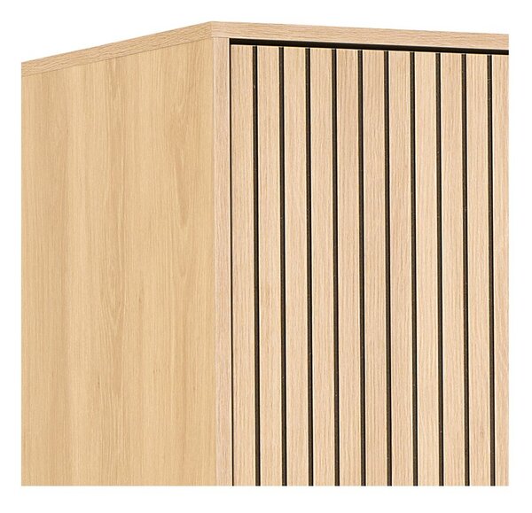 Șifonier în culoare naturală cu aspect de lemn de stejar 99x200x60 cm Albany – Actona