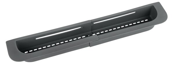 Scurgător telescopic pentru chiuvetă gri din plastic 49,5x8,5 cm Fino – Wenko
