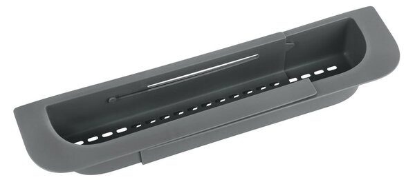 Scurgător telescopic pentru chiuvetă gri din plastic 49,5x8,5 cm Fino – Wenko