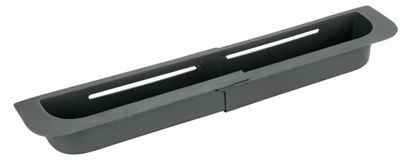 Scurgător telescopic pentru chiuvetă gri din plastic 49,5x8,5 cm Fino – Wenko