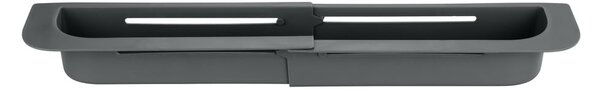 Scurgător telescopic pentru chiuvetă gri din plastic 49,5x8,5 cm Fino – Wenko