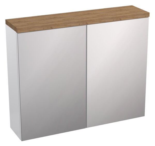 Strama Ovo dulap 79.5x20.1x65.5 cm laterala pe perete alb-stejar 12.401.00