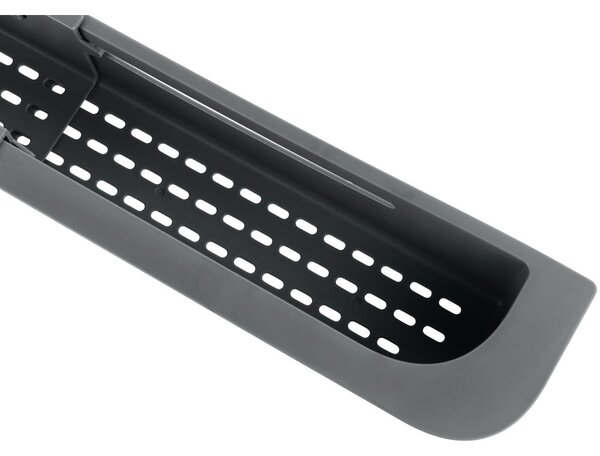 Scurgător telescopic pentru chiuvetă gri din plastic 49,5x8,5 cm Fino – Wenko