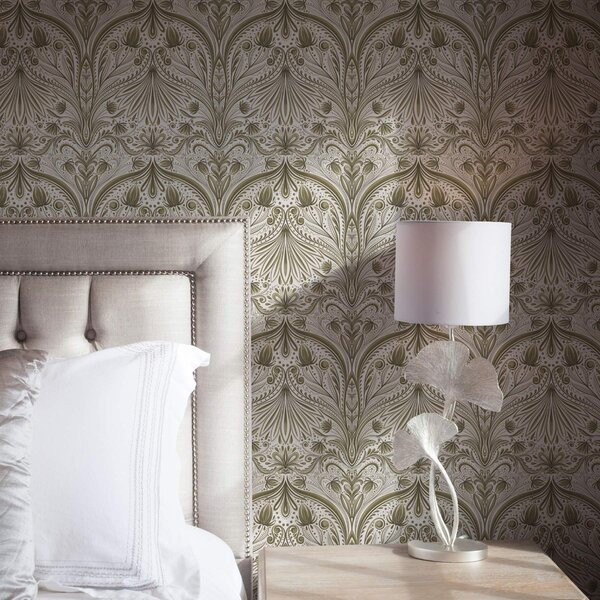 Tapet Model baroc simetric cu motive florale, Tapet flori, a00436 : Uwalls.ro