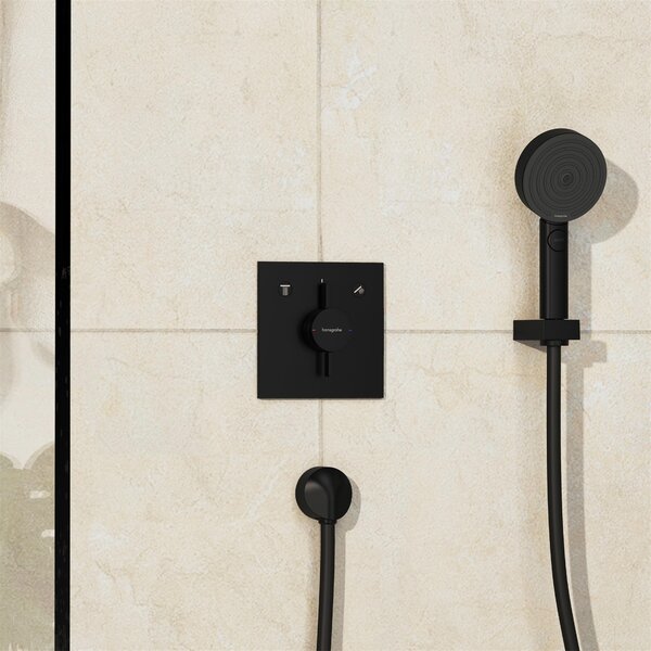 Hansgrohe DuoTurn E baterie cadă-duș ascuns negru 75417670