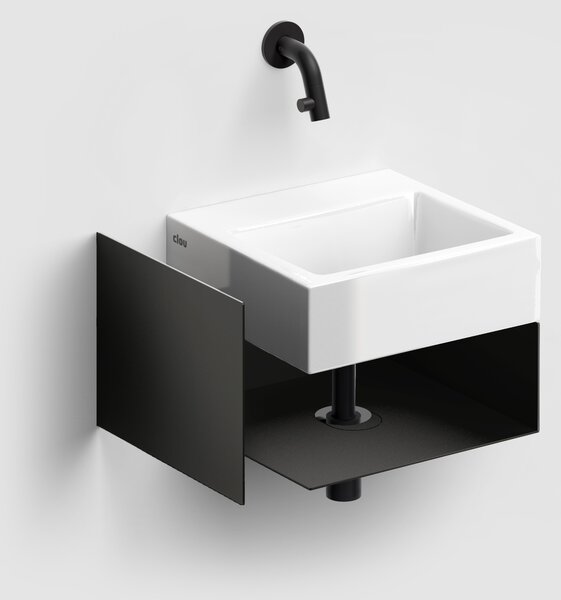 Clou Flush lavoar 28x27 cm dreptunghiular clasică-de blat alb luciu CL/03.03011