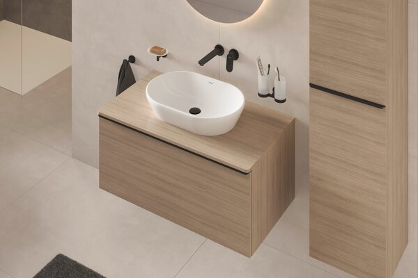 Duravit Wave baterie lavoar ascuns negru WA1070004046
