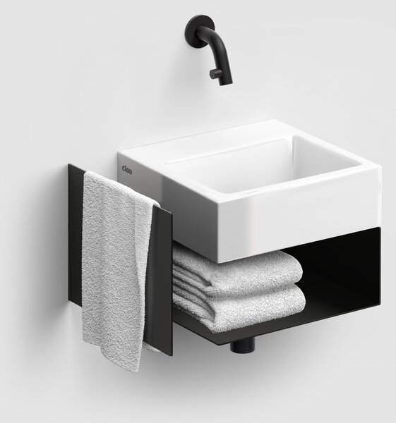 Clou Flush lavoar 28x27 cm dreptunghiular clasică-de blat alb luciu CL/03.03011