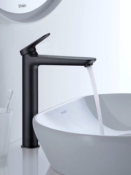 Duravit Wave baterie lavoar stativ negru WA1040002046