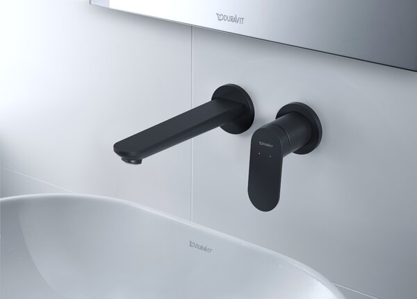 Duravit Wave baterie lavoar ascuns negru WA1070004046