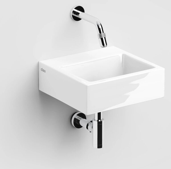 Clou Flush lavoar 28x27 cm dreptunghiular clasică-de blat alb luciu CL/03.03011