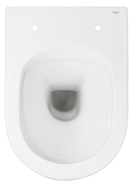 Hagser Beno vas wc cu capac soft-close agăţat fără margine alb HGR13000042